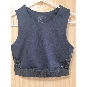 Lime & Vine Womens Black Sports Bra~Size XS